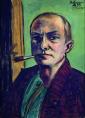 Max Beckmann, Self-Portrait in Green Shirt